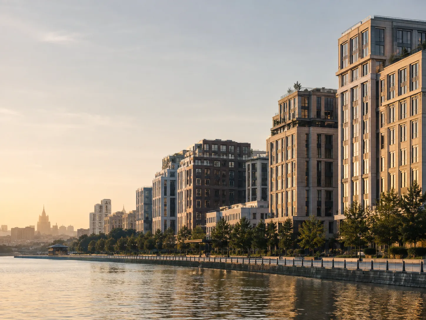 Современная Москва, городская архитектура и Москва-река